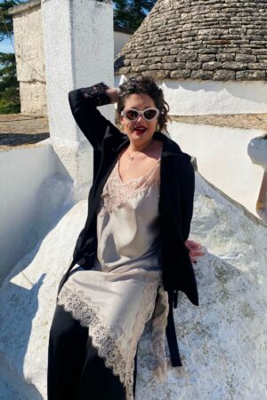 cardigan nero - curvy - matita curvy