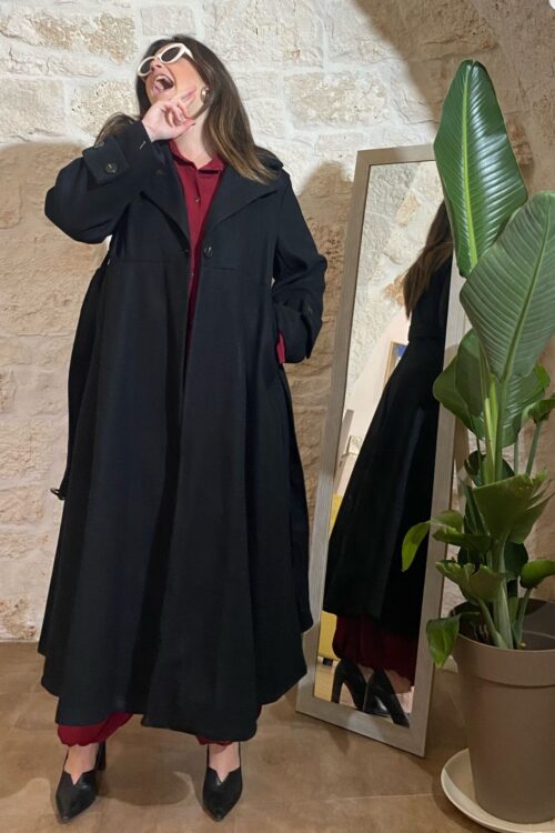 CAPPOTTO LADY DIANA NERO